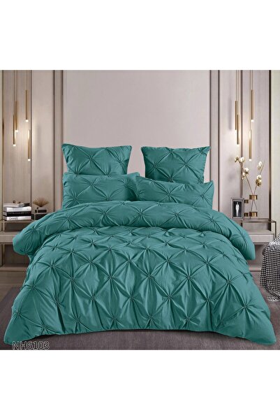 OEM Bed linen with pleats and elastic 180x200 for double bed 2 people, 6 piec...