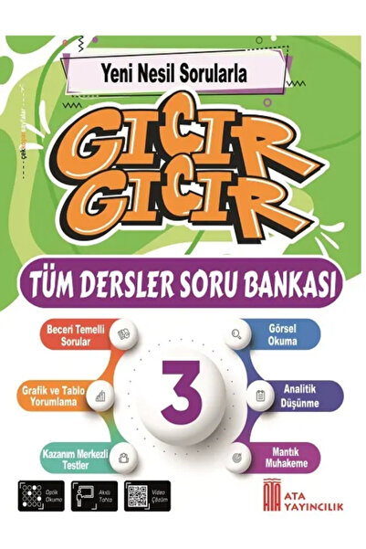 Analiz Yayınları 3. Sınıf Gıcır Gıcır Tüm Dersler Soru Bankası