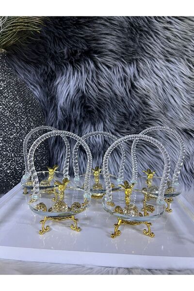 SİHİR 2 kişilik kulplu Gold detaylı ayaklı lokumluk