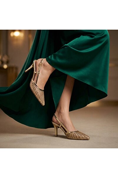 Letafia Colette Striped Detail High Heels