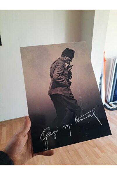 Eker Reklam Ajansı Gazi Mustafa Kemal İmzalı Atatürk Portresi - Dekota Üzeri ...