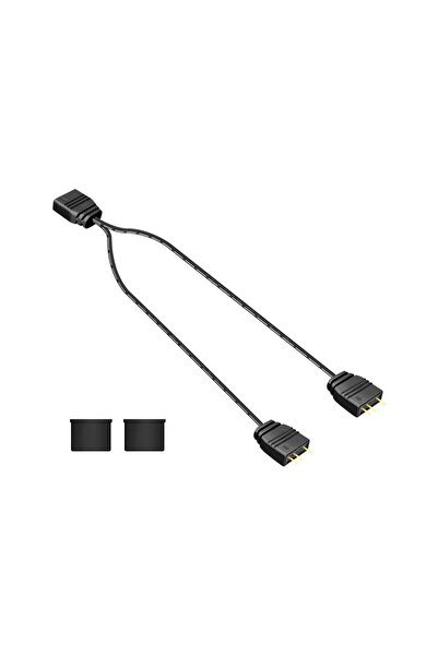 Genel Markalar Coolmoon 5v 3pin Argb 2 Port Splitter Çoklayıcı Kablo - 5v 3pi...