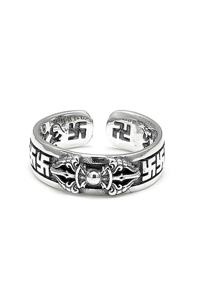 Choice Adjustable Type1 Adjustable Cross Ring, Stainless Steel Punk Dark Styl...