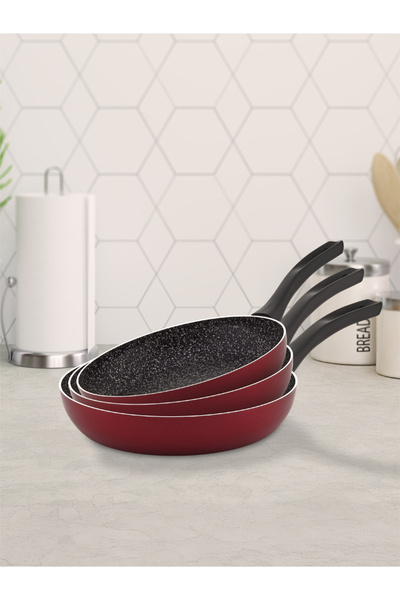 Hascevher Prime Granit 3 Pcs Tava Seti Kapaksız İndüksiyonlu (18/22/26cm)