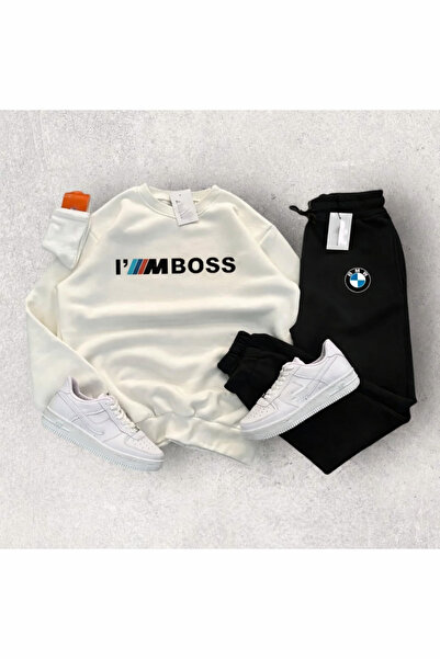 DAPHN Yeni Sezon Unisex BMW I'M BOSS Özel Tasarım Baskılı Sweatshirt & Eşofma...