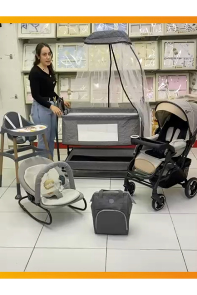 modabebekler Moda Bebekler Bebek Çeyiz Seti | Bebek Arabası Dahil Yenidoğan H...