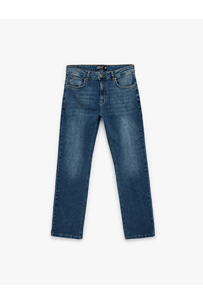 Koton Regular Waist Cotton Straight Fit Jean Pants - Mark Jean