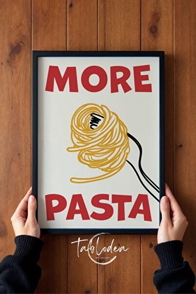 tablodea Poster înrămat cu decor de bucătărie în stil italian More Pasta Line...