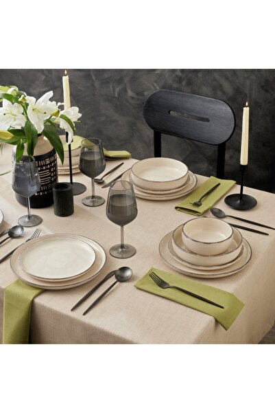 Karaca Monica 24-teiliges Set für 6 Personen, Beige