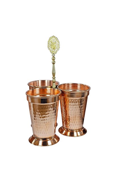 Haale Handmade Copper Spoon Rest – Desktop Organizer with Stand