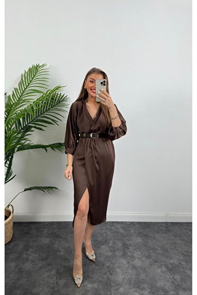 Sima Butik Women Cotton Satin Dress