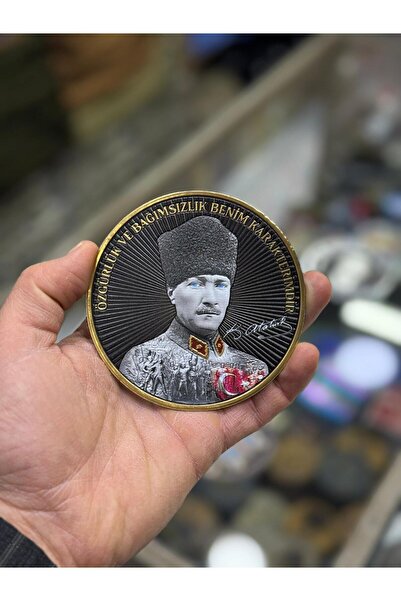 KOMANDO PAZARI شارة أتاتورك مكتوب عليها 'الحرية والاستقلال هي شخصيتي' شارة من...