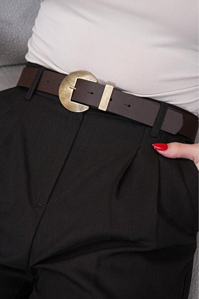 MODAM HİFA Oval Antique Buckle Vintage Style Women's Belt Trouser Belt Dress ...