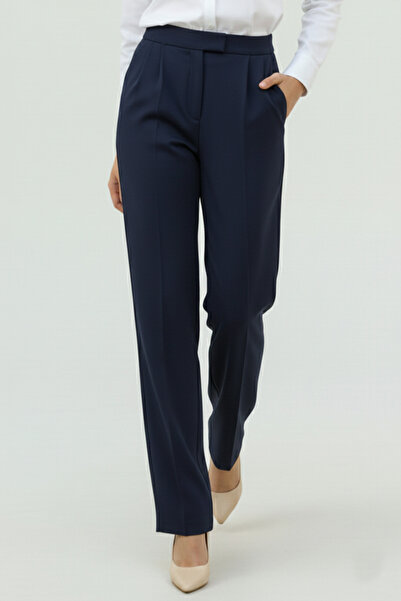 benguen Palazzo Pants A1107 Navy Blue with Pockets