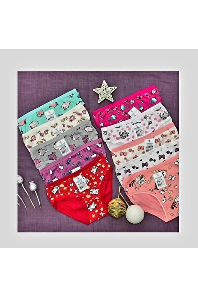 AYS 6 lı Cocuk külot Renkli