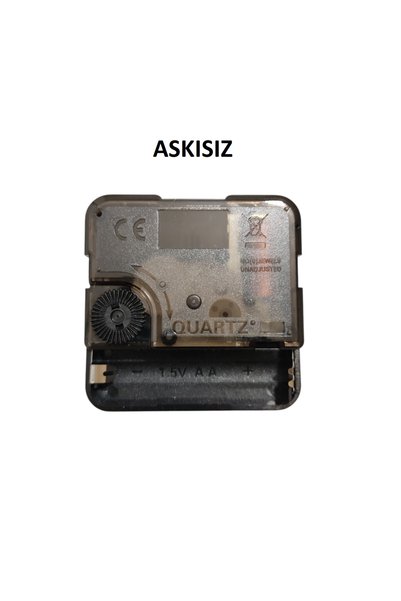 EXİZ TİCARET Askısız 22 mm Şaft Akar Sessiz Duvar Saati Mekanizması -Metal akrep-yelkovan-saniye-Model 85