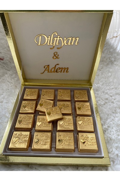 Neşeli Atölyem 32 adet Kişiye Özel İsimli İsteme Çikolatası