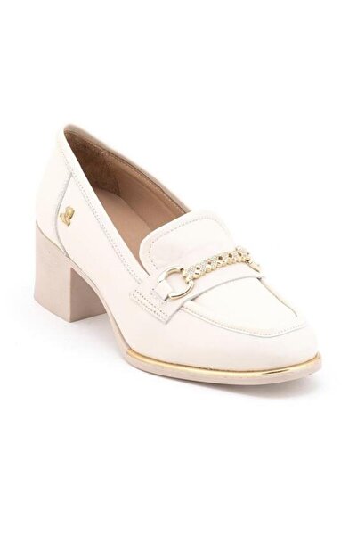 Venüs 2512701Y Women's Genuine Leather Heeled Loafer Shoes