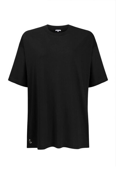 Jaya Saf Pamuklu ve Modal Basic Tişört / Siyah