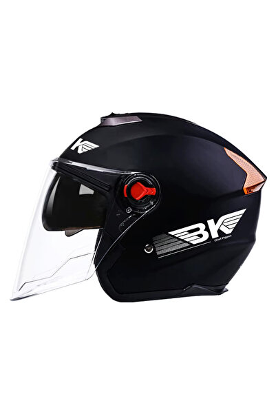 FIXATO Cască BK pentru motocicletă/scuter, vizieră dublă, protecție UV, mărim...