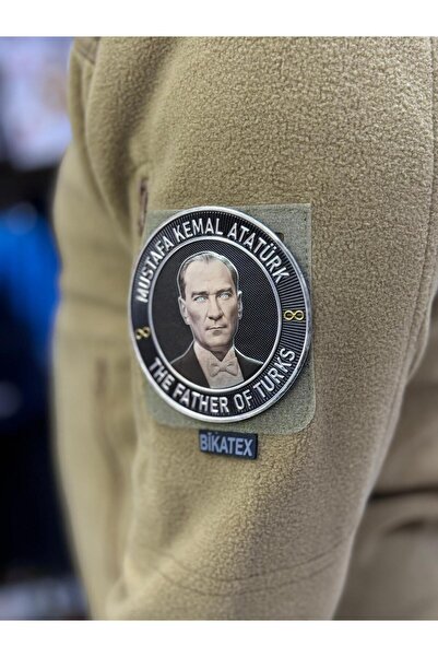 KOMANDO PAZARI "The Father Of Turks" Yazılı Atatürk Patch Kabartmalı 3D Plast...