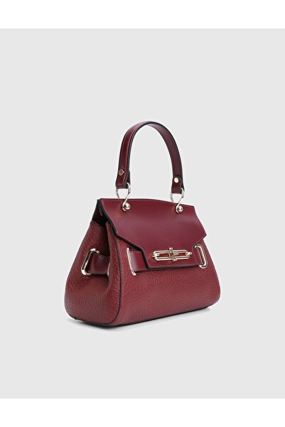 İLVİ Janie Bordo Kadın El Çantası