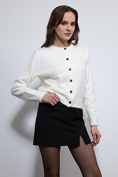 Antioch Ecru Soft Textured Cardigan