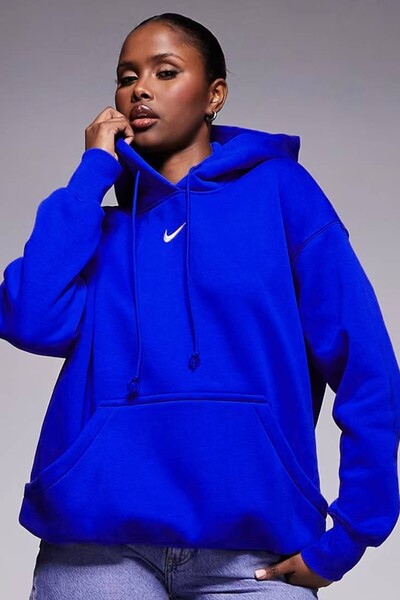 Nike Sportswear Phoenix Fleece Oversized Pullover Hoodie Women Hooded Loose F...