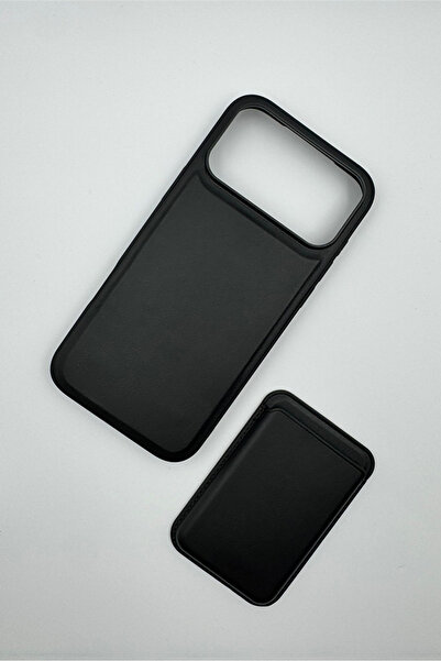 Digimanya Iphone 17 Pro max Uyumlu Premium Deri Magsafe Cüzdanlı Kartlıklı Kılıf