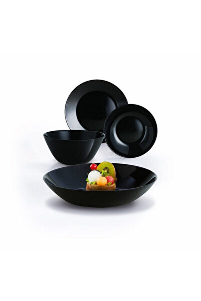 Arcopal ZELIE BLACK dinnerware set – 19 pieces
