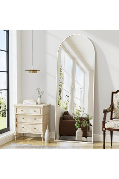 VALUE Full-length floor mirror with wall mount, measuring {50x160} cm.