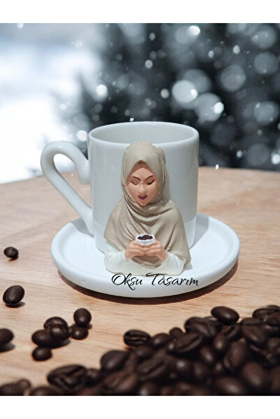 oksukokulutaş Indoor Girl Turkish Coffee Cup