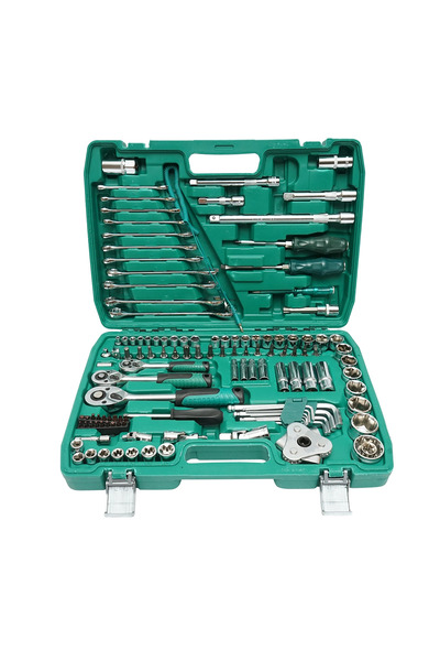 OEM Set de scule profesionale 121 piese | Crom-vanadiu | Tubulare, biți, chei...