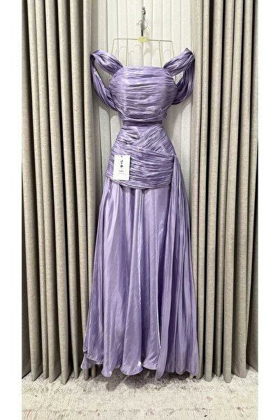 Onila Elegant soft crinkle sky blue dress