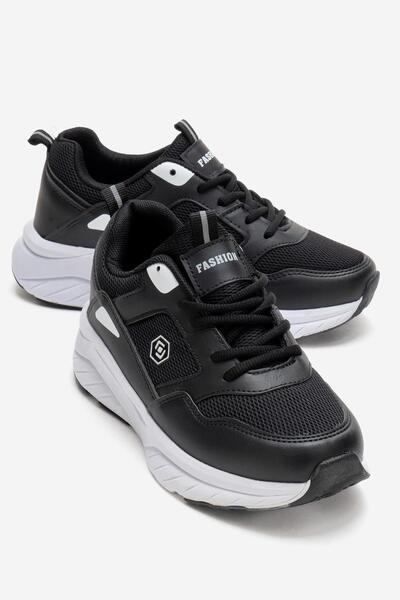 CCWAY AYAKKABI Γυναικεία αθλητικά παπούτσια; ΜΑΥΡΟ ΛΕΥΚΟ