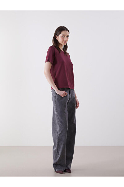 LC Waikiki Νέα Σεζόν Γυναικείο Τζιν Παντελόνι σε Φαρδιά Γραμμή - S5OA03Z8