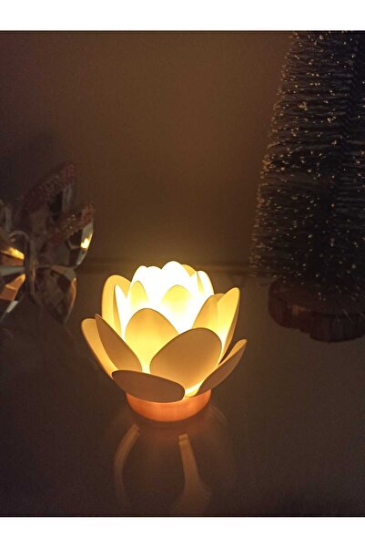smilechild Led Candle Lighting Lotus Flower Decoration Christmas Gift Led Can...