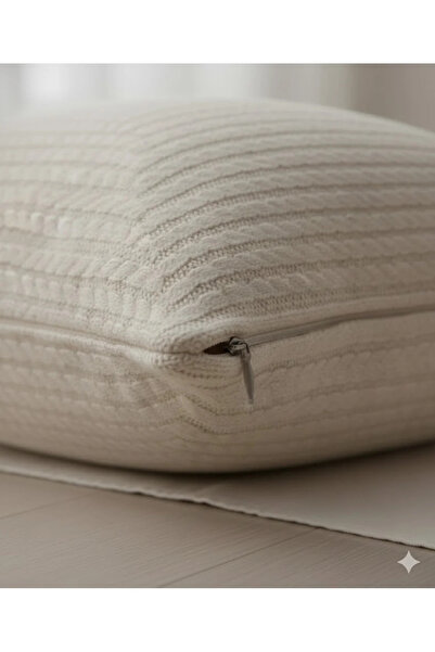 Alpateks Home غطاء وسادة زخرفي منسوج من القطن 100%، قطعتان، 45×45 سم