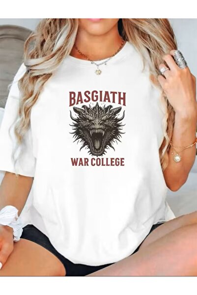 LELVANİ Basgiath War College Written Print Pattern T-Shirt