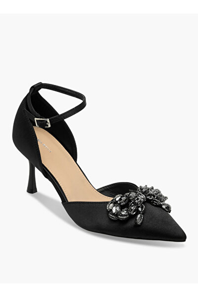 Flora Bella by Shoexpress Women Crystal Embellished Stiletto Heel Shoes