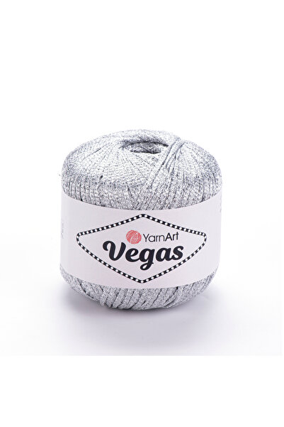 Yarnart Vegas 60% viscoză 40% metalizat – 50 g 150 m Fir de tricotat fin fant...