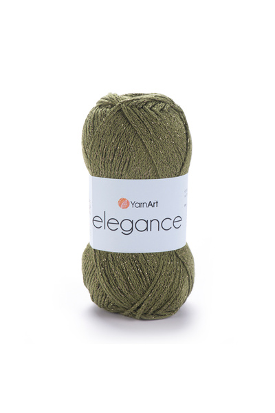 Yarnart Elegance %88 Pamuk %12 Metalik – 50 g 130 m İnce Simli Örgü İpi-1 ADE...