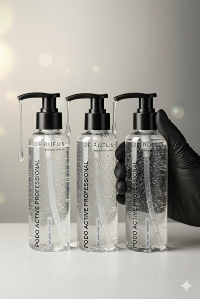 Rufus جل كيراتوليتيك للباديكير بودو أكتيف - 3 عبوات اقتصادية، جل مكثف للباديك...