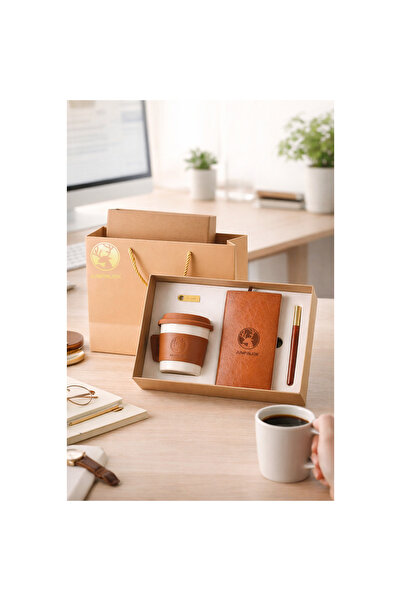 OEM Set Cadou Business Elegant – Agenda Premium, Cana Termica si Pix Metalic