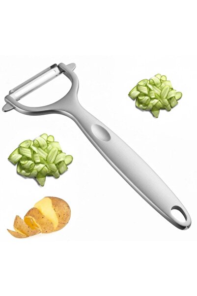 ALMUFARREJ Dual Stainless Steel Vegetable Peeler Silver