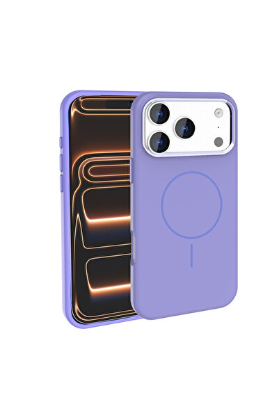 zore iPhone 17 Pro Max Kılıf M-Safe Şarj Özellikli Metal Kamera Çerçeveli Edi...