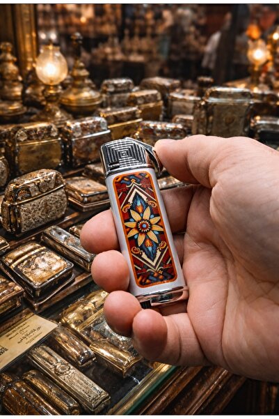 DoğanÇakmak Çakmak (Çakmak jet mavi alev metal rüzgar çakmak)