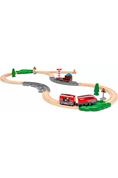 BRIO Inertia Train Set - 28 Piece Wooden Adventure