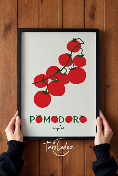 tablodea Poster înrămat cu decor de bucătărie cu ciorchine de roșii Mediterra...