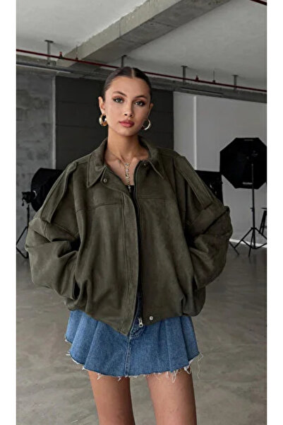 SimbaButik Süet Trend Bomber Ceket